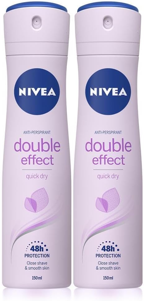 NIVEA Kadın Sprey Deodorant Double Effect 48 Saat Koruma 150ml resmi